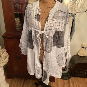 Belle France Linen Cardigan